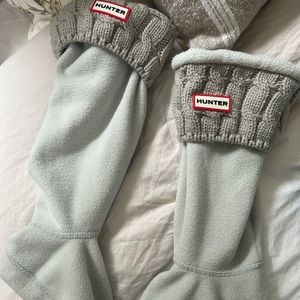 Hunter Boots- Women Recycled Fleece Cuff Tall Boot Socks